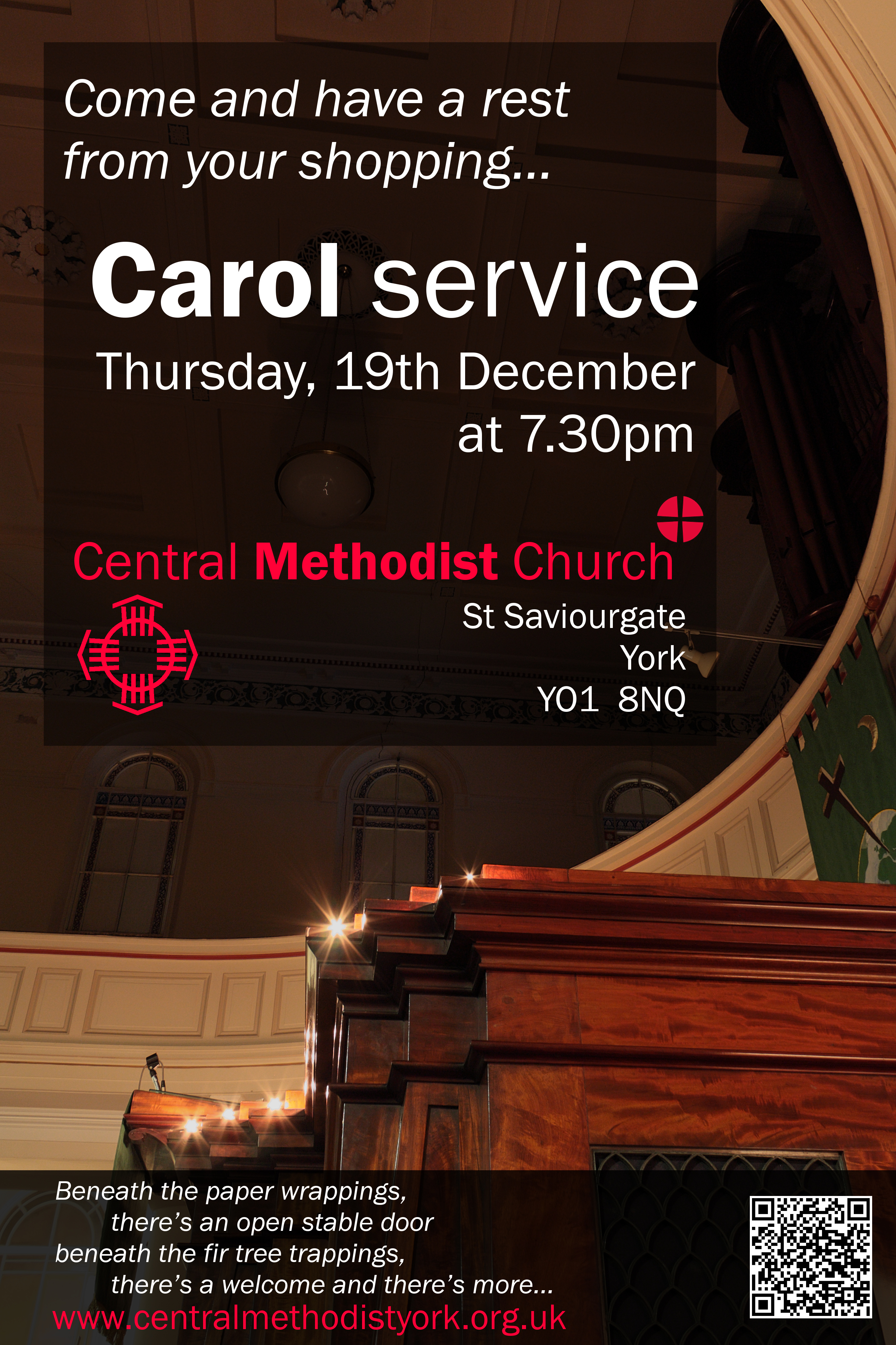 Carol service 19th December 7.30pm